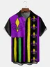 MARDI GRAS  Chest Pocket Short Sleeve Shirt