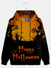 Halloween Pumpkin Art Font Hoodie Sweatshirt