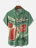 Hardaddy Cocktail Chest Pocket Short Sleeve Hawaiian Shirt