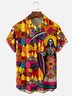 Moisture-wicking Day of the Dead Chest Pocket Casual Shirt