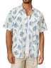 Leaf Chest Pocket Short Sleeve Beach Hawaiian Shirt