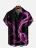 Moisture-wicking Smoke Gradient Color Chest Pocket Casual Shirt