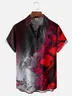 Moisture-wicking Gradient Color Chest Pocket Casual Shirt
