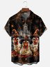 Moisture Wicking Halloween Spider Web Chicken Chest Pocket Hawaiian Shirt