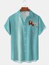 LooseMoisture-wicking Oktoberfest Cocktail Girl Chest Pocket Bowling Shirt