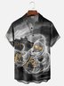 Moisture Wicking Halloween Ghost Chest Pocket Hawaiian Shirt