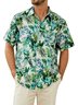 Hardaddy Men's Hawaiian Shirt Short Sleeves Tropical Beach Casual Button Down Shirts