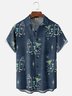 Tall Size Moisture-wicking Geomatric Chest Pocket Hawaiian Shirt