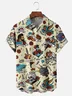 Moisture-wicking Tattoo Art Chest Pocket Casual Shirt