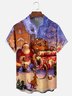 Moisture-wicking Christmas Santa Chest Pocket Hawaiian Shirt