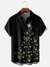 Tall Size Moisture-wicking Christmas Tree Chest Pocket Holiday Shirt