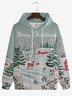 Christmas Hometown Snow Scene Hoodie Sweatshirt