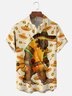 Moisture-wicking Bigfoot Guitar Maracas Chest Pocket Casual Shirt
