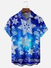 Moisture Wicking Christmas Chest Pocket Hawaiian Shirt