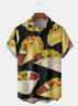 Tall Size Moisture Wicking Mexico Culture Food Chest Pocket Hawaiian Shirt