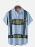 Tall Size Moisture-wicking Oktoberfest Beer Festival Chest Pocket Hawaiian Shirt