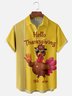Moisture Wicking Thanksgiving Turkey Chest Pocket Bowling Shirt