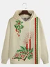 Christmas Retro Art Illustration Hoodie Sweatshirt