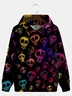 Halloween Skull Abstract Art Painting Hoodie Sweatshirt