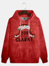 Christmas Santa Hat Classic Illustration Hoodie Sweatshirt