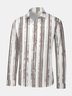 Striped Long Sleeve Casual Dress Shirt