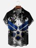 Moisture-wicking Veterans Day Air Force Chest Pocket Casual Shirt