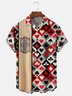 LooMoisture-wicking Paramount Poker Art Chest Pocket Bowling Shirt