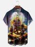 Moisture-wicking Halloween Ghost Chest Pocket Casual Shirt