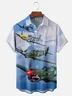 Moisture-wicking Veterans Day Air Force Fighter Chest Pocket Casual Shirt