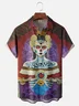 Moisture-wicking Skeleton Dead Girl Chest Pocket Hawaiian Shirt