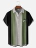 Hardaddy Men's Geometric Graphic Print Short Sleeve Shirt