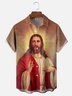 Moisture-wicking Christianity Jesus Faith Chest Pocket Casual Shirt