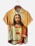 Moisture-wicking Christianity Jesus Faith Salvation Chest Pocket Casual Shirt