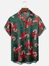 Moisture-wicking Christmas Candy Cane Pocket Casual Shirt