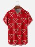 Moisture-wicking Christmas Candy Cane Chest Pocket Casual Shirt