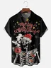 Moisture Wicking Christmas Nightmare Before Christmas Chest Pocket Hawaiian Shirt