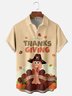 Moisture-wicking Thanksgiving Turkey Chest Pocket Casual Shirt
