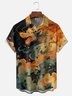 Moisture-wicking Ukiyo-e Dragon Chest Pocket Casual Shirt
