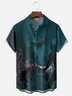 Moisture-wicking Legendary Monster Encirclement Chest Pocket Hawaiian Shirt