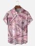 Moisture-wicking Shiny Dollar Illustration Chest Pocket Hawaiian Shirt