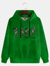 Christmas Green Monster Art Hoodie Sweatshirt