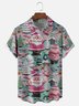 Moisture-wicking Christmas Santa Chest Pocket Casual Shirt