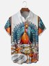 Moisture-wicking Thanksgiving Turkey Chest Pocket Casual Shirt
