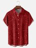 Moisture-wicking Christmas Party Bling Chest Pocket Casual Shirt