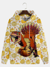 Thanksgiving Dinosaur Turkey Hoodie Sweatshirt
