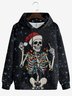 Christmas Skull Lights Hoodie Sweatshirt