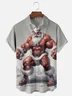 Moisture Wicking Christmas Tough Santa Claus Chest Pocket Hawaiian Shirt