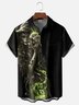 Moisture-wicking Death Rock Skull Chest Pocket Hawaiian Shirt