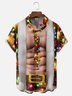 Moisture-wicking Muscle Ugly Christmas Chest Pocket Hawaiian Shirt