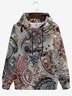 Abstract Plant Texture Hoodie Sweatshirt